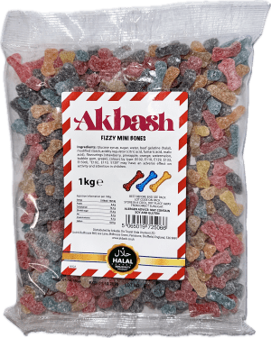 AKBASH Fizzy Mini Bones 1KG